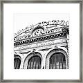 Union Station Denver Black And White Photograph Framed Print