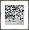 Untouched Snow Framed Print