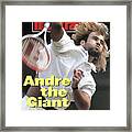 Usa Andre Agassi, 1992 Wimbledon Sports Illustrated Cover Framed Print