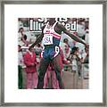 Usa Carl Lewis, 1992 Summer Olympics Sports Illustrated Cover Framed Print