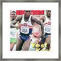 Usa Carl Lewis And Dennis Mitchell, 1992 Summer Olympics Sports Illustrated Cover Framed Print