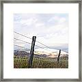 Usa, Colorado, Mountain Landscape With Framed Print