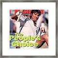 Usa Jimmy Connors, 1991 Us Open Sports Illustrated Cover Framed Print