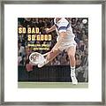 Usa John Mcenroe, 1981 Wimbledon Sports Illustrated Cover Framed Print