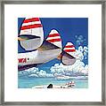 Fly The Finest... Fly Twa Usa Vintage Travel Poster Framed Print