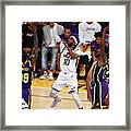 Utah Jazz V Los Angeles Lakers Framed Print