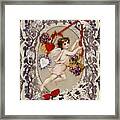 Valentines Day Card, 1860s-1870s Framed Print