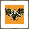 Vampire Woman Framed Print