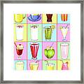 Variety Of Beverages Framed Print