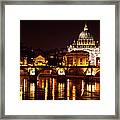 Vatican City At Dusk Framed Print