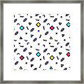 Vector Abstract Geometric Pattern Framed Print