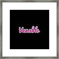 Venable #venable Framed Print