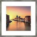 Red Sunrise Over Venice Framed Print