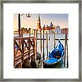 Venice Grand Canal - Venetian Gondola Framed Print