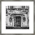Venice House In Black And White Framed Print