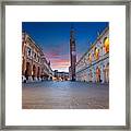 Vicenza, Italy. Cityscape Image Framed Print