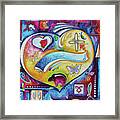 Victorious Forever An Original Custom Heart Tribute Painting For A Collector Framed Print