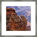 View From A Cliff In The Grand Canyon Framed Print