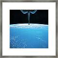 View Of Earth From The Space Shuttle Framed Print
