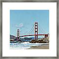 View Of Golden Gate Bridge From Baker Framed Print