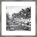 View Of Worth Avenue Framed Print