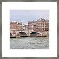 View Over The Seine Framed Print