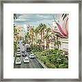 Views Of Las Vegas Nevada Strip In November Framed Print
