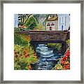 The Village Bridge Framed Print