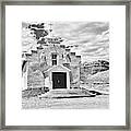 Village Church 1, New Mexico, Bw Framed Print