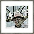 Vince Lombardi Statue And Lambeau Field 4432 Framed Print