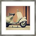 Vintage Italian Scooter Framed Print