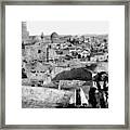 Vintage Jerusalem City Framed Print
