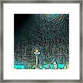 Vintage Seattle Abstract Framed Print