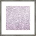 Violet Glitter Framed Print