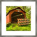Wagoner Covered Bridge Framed Print