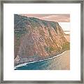 Waipio Valley Sunset Framed Print