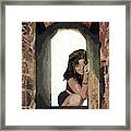 Waiting At The Window Framed Print