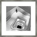 Waiting On The Stairs Framed Print