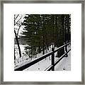 Walden In The Snow Framed Print