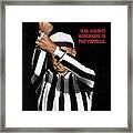 War Against Roughness In Pro Football Sports Illustrated Cover Framed Print