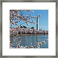 Washington Monument From The Tidal Basin Ds0063 Framed Print