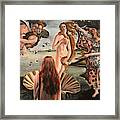 Watching The Birth Of Venus Framed Print