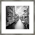 Water Canal In Beautiful Town Venice Framed Print