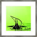 Water Drop Collision Framed Print