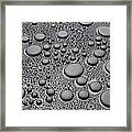 Water Drops On A Smooth Background Framed Print