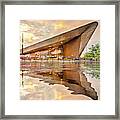 Water Reflection Central Station Rotterdam Framed Print