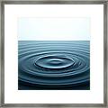 Water Ripples In A Pool Of Water Framed Print