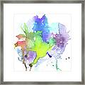 Watercolor Abstract Framed Print