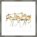 Watercolor Sandpipers Panel Framed Print