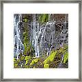 Waterfall Detail Framed Print